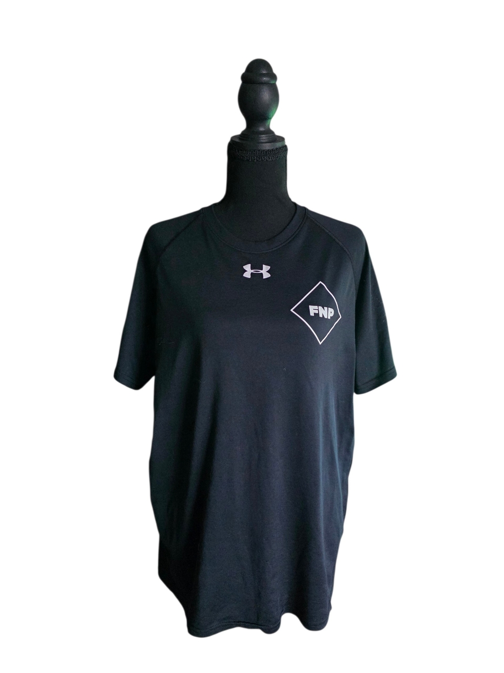 Under Armour Mens Black Performance Short Sleeve Shirt with FNP Logo